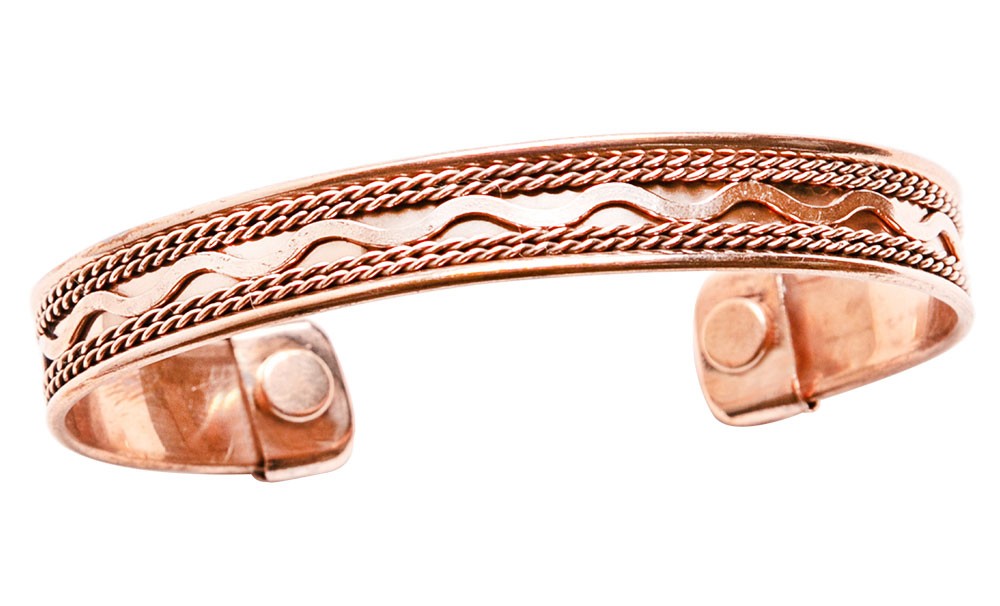 Viking/Norse Dragon Magnetic Cuff Adjustable Bangle Gold-Tone Bracelet